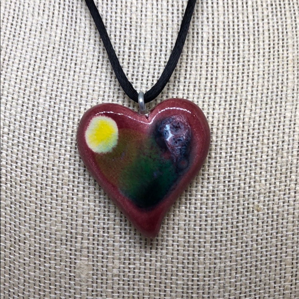 Ceramic Heart Necklace